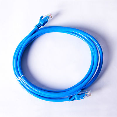 HDPE μόνωση 1.5m CCA Cat6 UTP καλωδίων του τοπικού LAN Ethernet μπλε σκοινί μπαλωμάτων