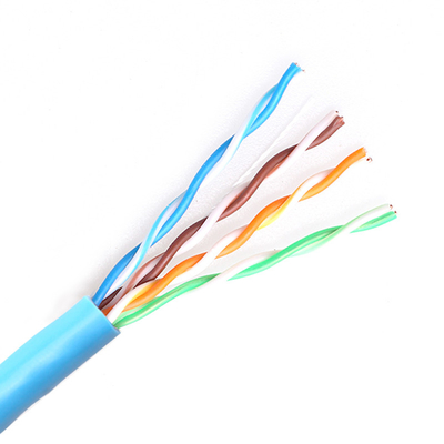 Cat5e Utp 305m μπλε γυμνό καλώδιο δικτύων του τοπικού LAN χαλκού