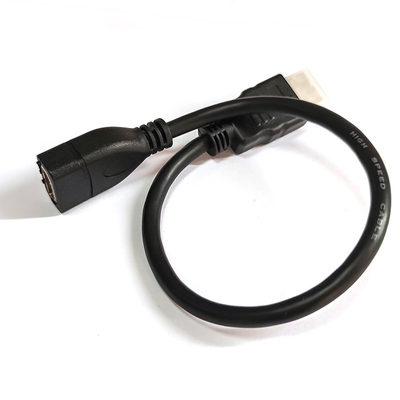τρισδιάστατο αρσενικό καλωδίων υψηλής ταχύτητας HDMI OD 5.5mm προστατευμένο πλεξούδα στη θηλυκή επέκταση