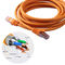 Πορτοκαλί καλώδιο μήκους Cat7 600MHz 10gbps Ethernet 1000ft